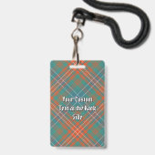 Badge Clan Wilson Ancienne Tartan (Dos avec cordon)