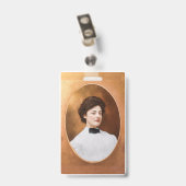 Badge Clara "Claire" Sage Talla Johnson 1909 (Arrière avec clip)
