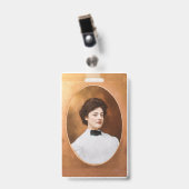 Badge Clara "Claire" Sage Talla Johnson 1909 (Avant avec clip)