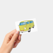 Badge Classic lime green van cartoon (Manuel / portable)