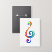 Badge Clé arc-en-ciel (Recto/Verso)