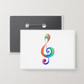 Badge Clé arc-en-ciel (Recto/Verso)