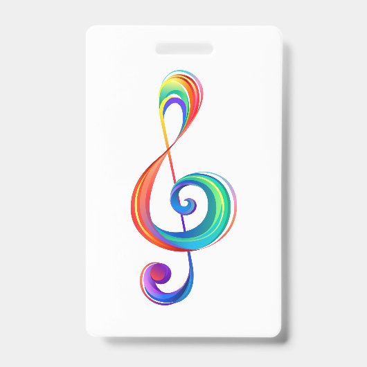 Badge Clé arc-en-ciel (Avant)