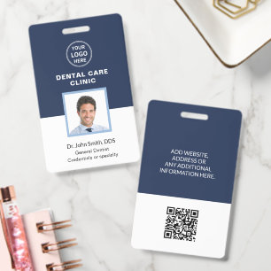 Badge Clinique dentaire Logo professionnel d'identificat