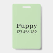 Badge Cliparts de chien policier | (Arrière)