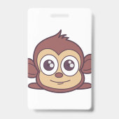 Badge Cliparts de mignon singe (Arrière)