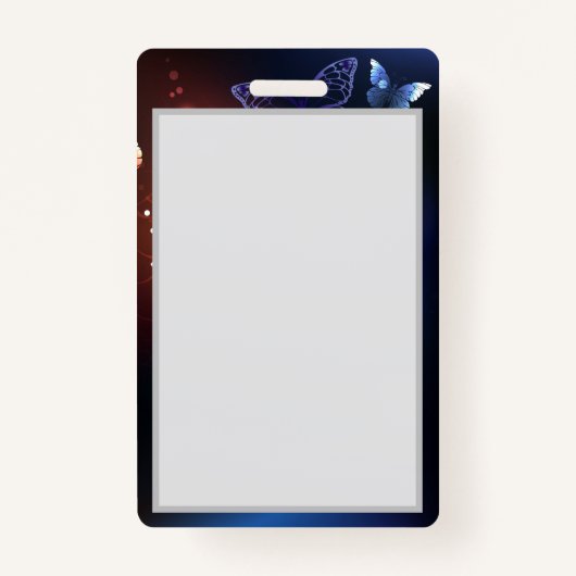 Badge Clowing Night Butterflies (Devant)