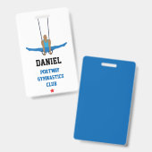 Badge Club de gymnastique sur mesure (Front & Back)