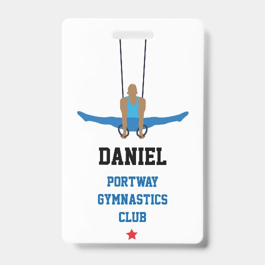 Badge Club de gymnastique sur mesure (Front)