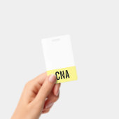 Badge CNA Jaune Double-Face (Manuel / portable)