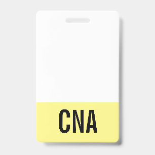 Badge CNA Jaune Double-Face