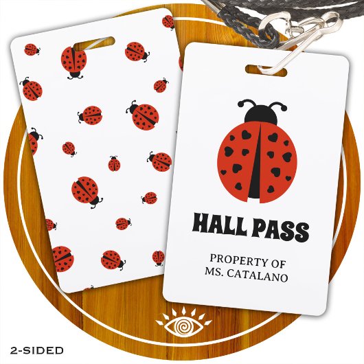 Badge coccinelles Prof Hall Coccinelle Pass