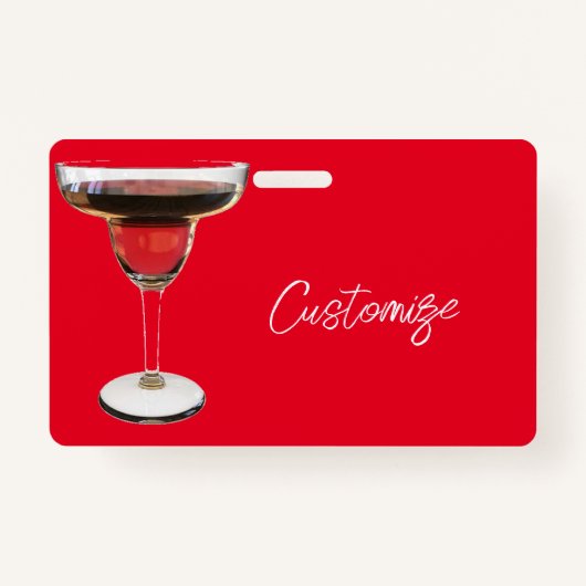 Badge Cocktail Big Red Margarita Boire Thunder_Cove (Devant)