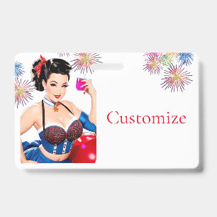 Badge Cocktail Party Girl Thunder_Cove