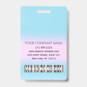 Badge Code à barres Nom photo IDCard NURSE Médecin de sa (Arrière)