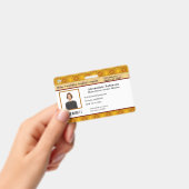 Badge Code barre photo de l'identification de l'employé  (Manuel / portable)