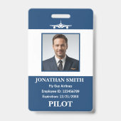 Badge Code-barres de la pièce d'identité de sécurité de (Avant)