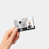 Badge Code-barres de l'employé Analyseur de noms Gris de (Manuel / portable)
