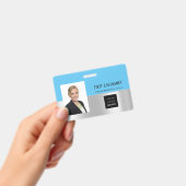 Badge Code-barres de l'employé Analyseur de noms gris oc (Manuel / portable)