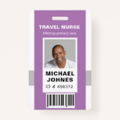 Badge code-barres de l'employé - étiquette (Devant)