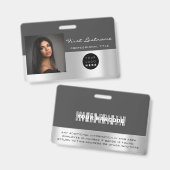 Badge Code-barres de l'employé personnalisé Analyseur de (Recto et verso)