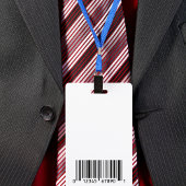 Badge Code-barres de sécurité pour la photo de la carte 