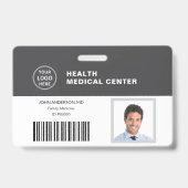 Badge Code-barres ID Clinique de soins médicaux de santé (Avant)