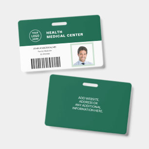 Badge Code-barres ID Clinique de soins médicaux de santé