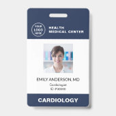 Badge Code-barres ID de l'employé du médecin de la clini (Avant)