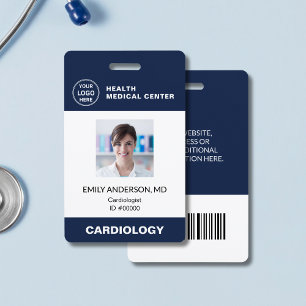 Badge Code-barres ID de l'employé du médecin de la clini