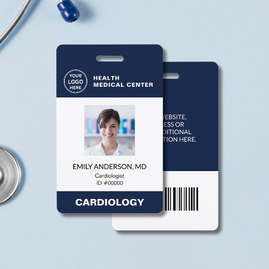 Badge Code-barres ID de l'employé du médecin de la clini