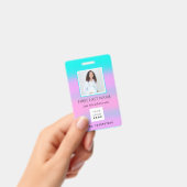 Badge Code-barres photo IDNumber Therapy Nurse Doctor He (Manuel / portable)