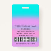 Badge Code-barres photo IDNumber Therapy Nurse Doctor He (Dos)