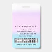 Badge Code-barres Photo Infirmière Médecin Santé Carte d (Arrière)