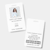 Badge Code-barres Photothérapeute Infirmière Docteur en  (Avant & arrière)