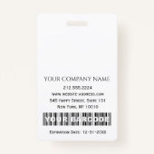 Badge Code-barres Photothérapeute Infirmière Docteur en (Dos)