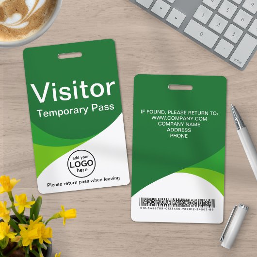 Badge Code-barres pour laissez-passer pour les entrepris
