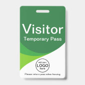 Badge Code-barres pour laissez-passer pour les entrepris (Avant)