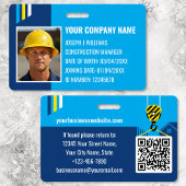 Badge Code de construction personnalisé Travail QR Code