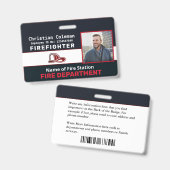 Badge Code de la barre de logo de la carte d'identité de (Avant & arrière)