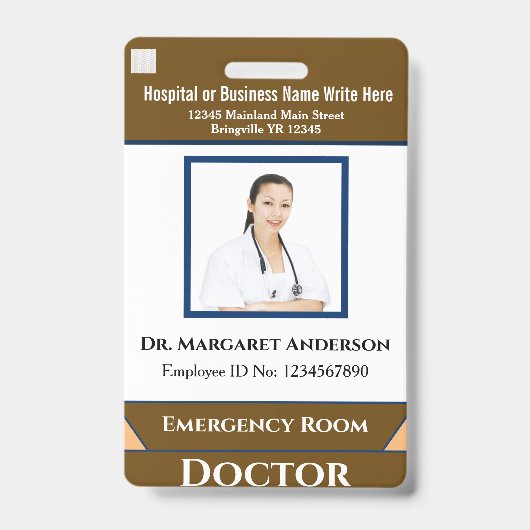 Badge Code de la barre de logo de l'employé personnalisé (Front)