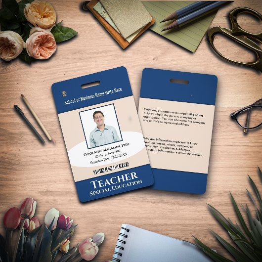 Badge Code de la barre de logo de l'employé personnalisé