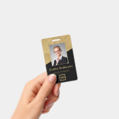 Badge Code de la barre de logo de l'entreprise personnal (Manuel / portable)