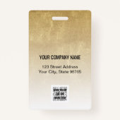 Badge Code de la barre de logo de l'entreprise personnal (Dos)