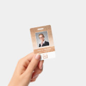 Badge Code de la barre de logo de l'entreprise Rose phot (Manuel / portable)