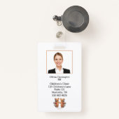 Badge Code de la barre de photos de l'employé personnali (Front with Retractable)