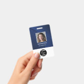 Badge Code de la barre du logo photo personnalisé de l'e (Manuel / portable)