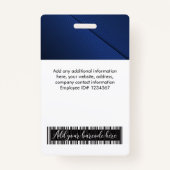 Badge Code de la barre du logo photo personnalisé de l'e (Dos)