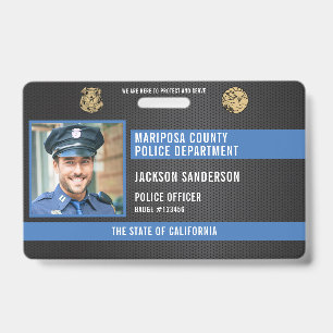 Badge Code de l'employé de la police personnalisée