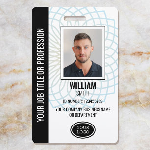 Badge Code de l'employé de l'entreprise personnalisée Ba